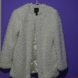 Open Front Faux Fur Outerwear Coat. Make A Offer..